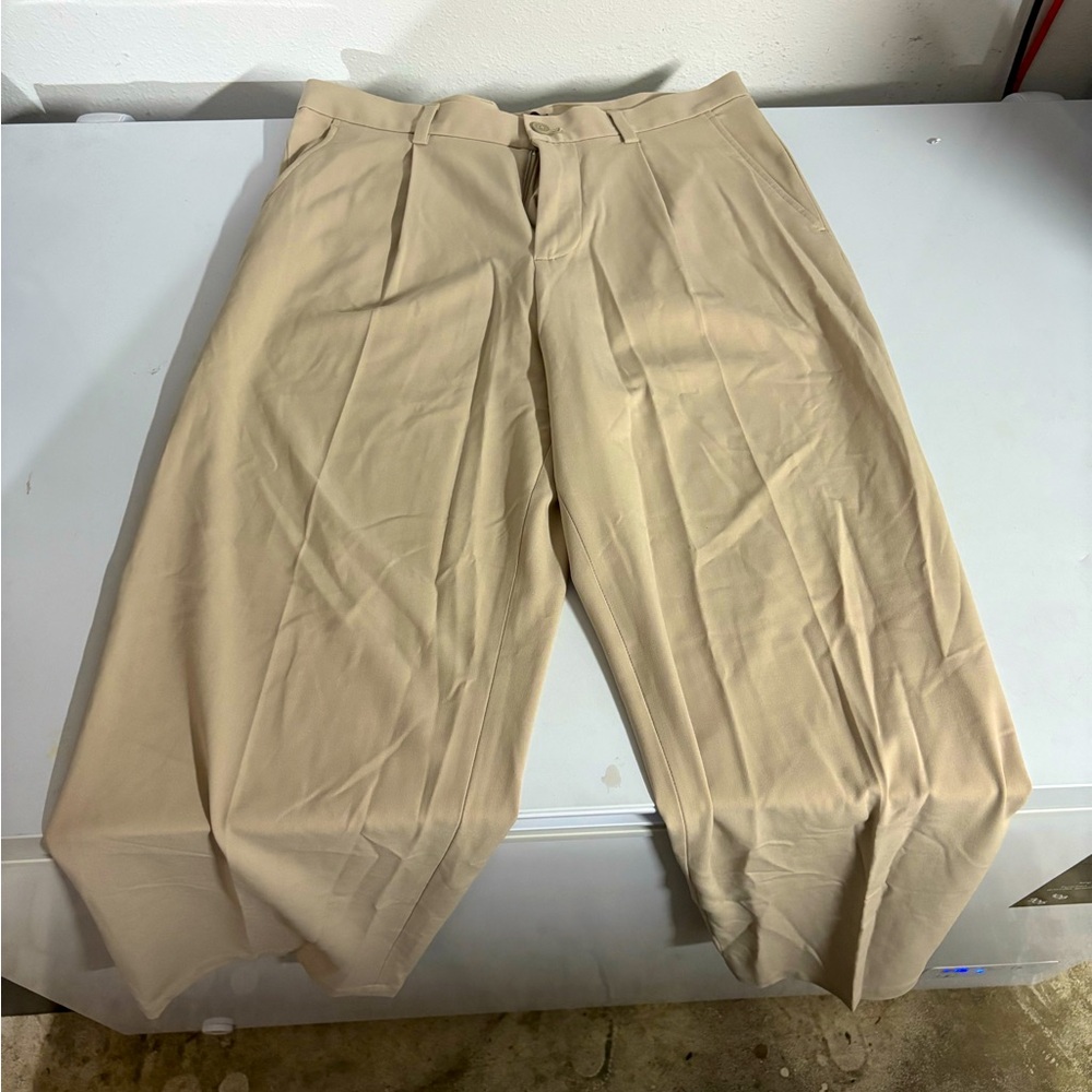 H&M Beige Wide Leg Dress Pants